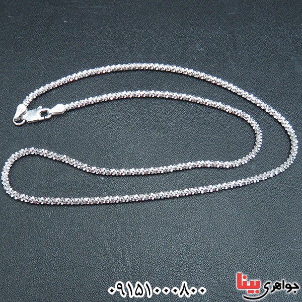 زنجیر نقره 50 سانتی شیک و زیبا _کد:33841
