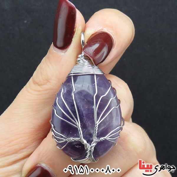 گردنبند آمتیست بسیار شیک _کد:33866