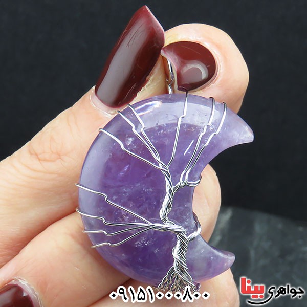گردنبند آمتیست بسیار خوشرنگ و شیک _کد:33867