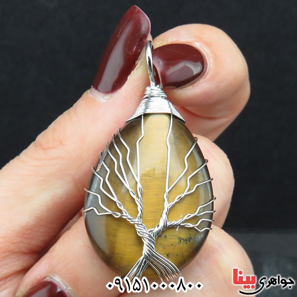 گردنبند چشم ببر بسیار شیک و زیبا با طرحی خاص _کد:33876