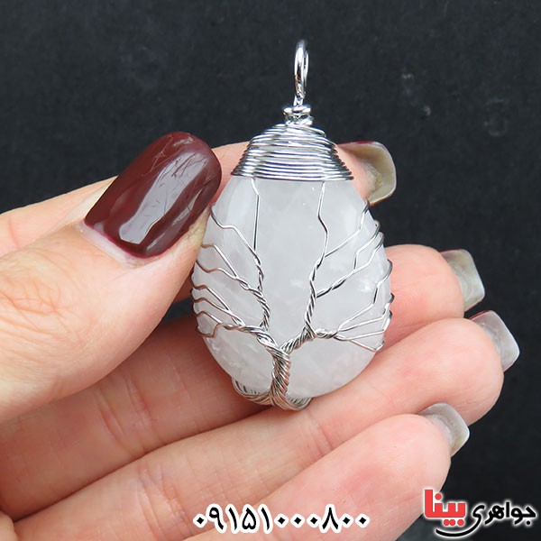 گردنبند کوارتز سفید بسیار خاص _کد:33887