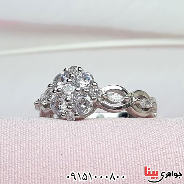انگشتر اتمی نگین دار تایلندی خاص و شیک _کد:33935