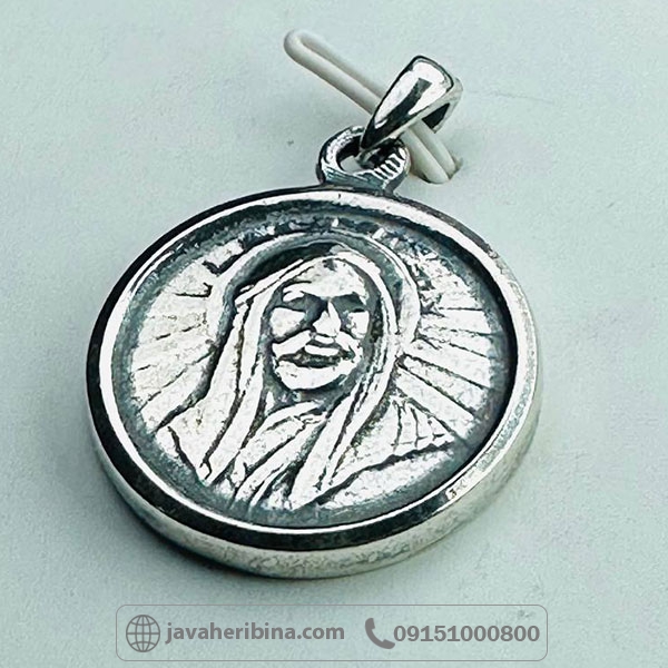 گردنبند نقره شمایل حضرت علی (ع) _کد:34126