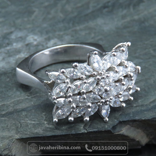 انگشتر نقره زنانه طرح خوشه گندم _کد:34158