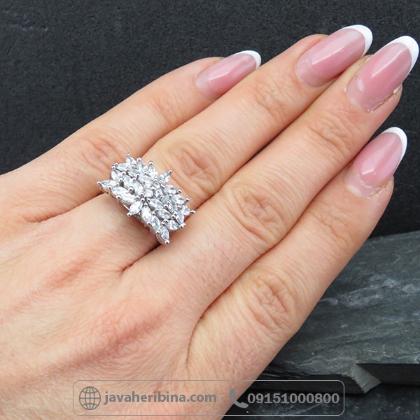 انگشتر نقره زنانه طرح خوشه گندم _کد:34158