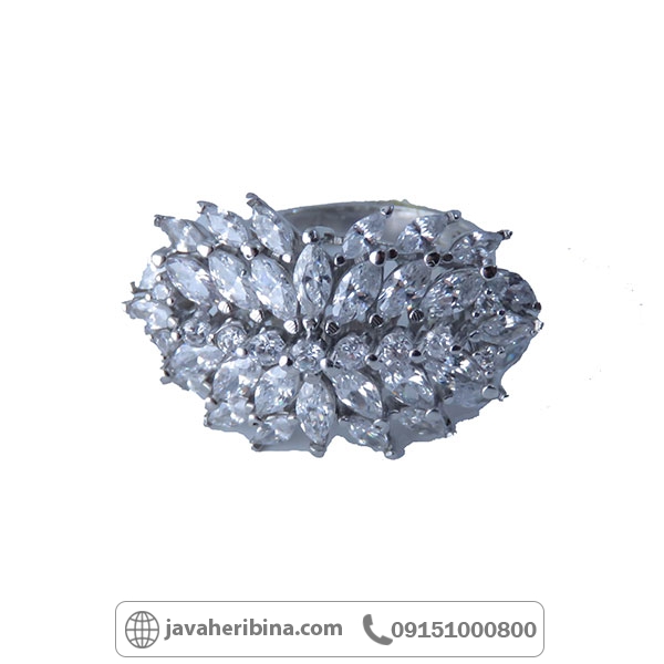 انگشتر نقره زنانه طرح خوشه گندم _کد:34158