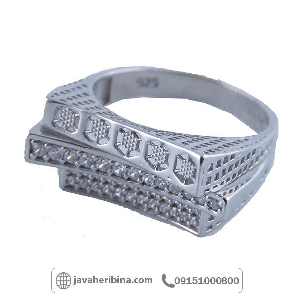 انگشتر نقره زنانه رودیوم خاص _کد:34164