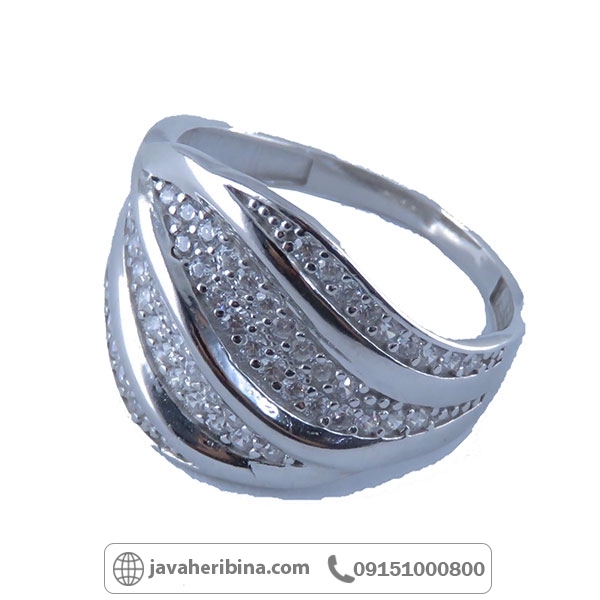 انگشتر نقره رودیوم زنانه خاص _کد:34169