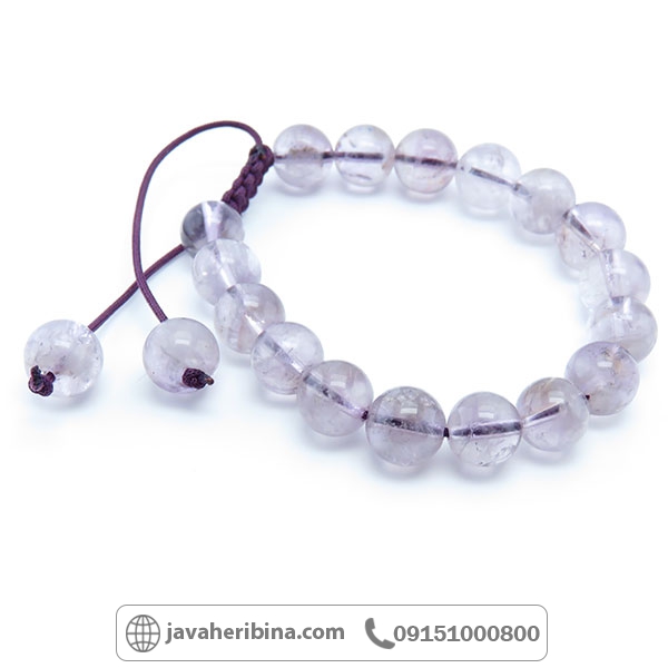 دستبند آمتیست بسیار خوش رنگ و شفاف _کد:34273