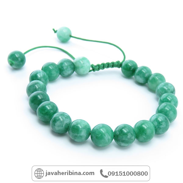دستبند جید سبز _کد:34281