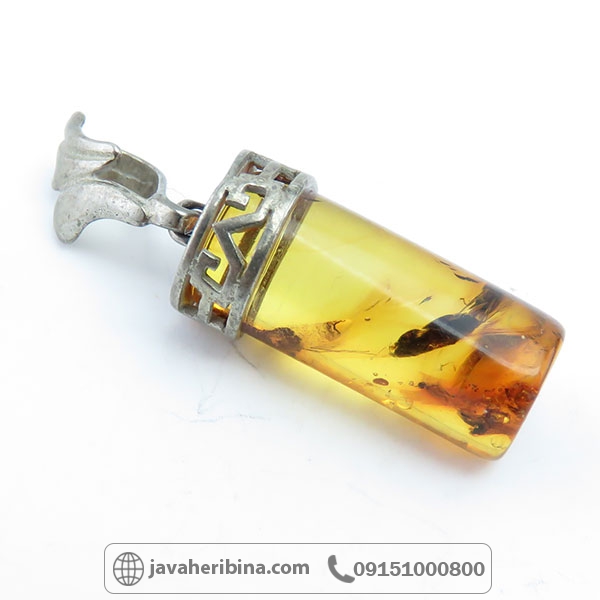 گردنبند کهربا زیبا و خاص _کد:34387