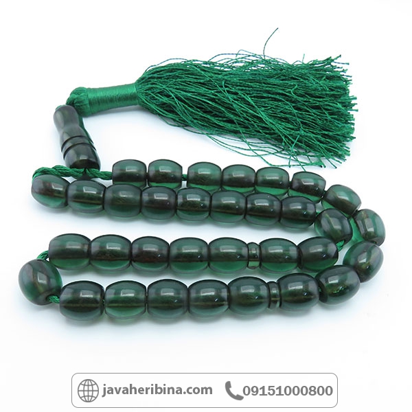 تسبیح سندلوس 33 دانه سبز رنگ _کد:34503