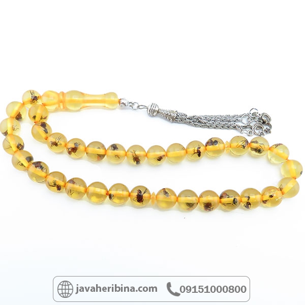 تسبیح کهربا 33 دانه خاص _کد:34507