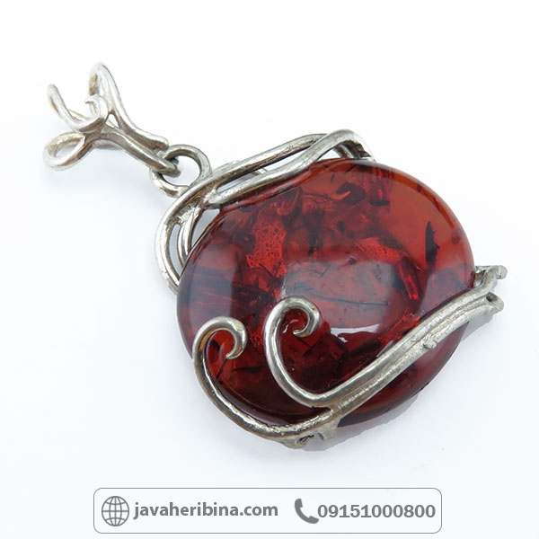 گردنبند کهربا خوش رنگ و بسیار زیبا _کد:34556