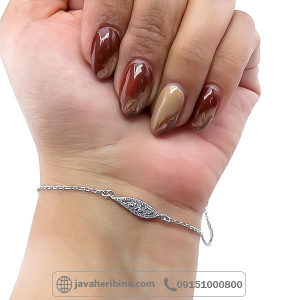 دستبند نقره ظریف و زیبا _کد:34696