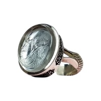 انگشتر در نجف با حکاکی یا زهرا همراه با حرز امام جواد
