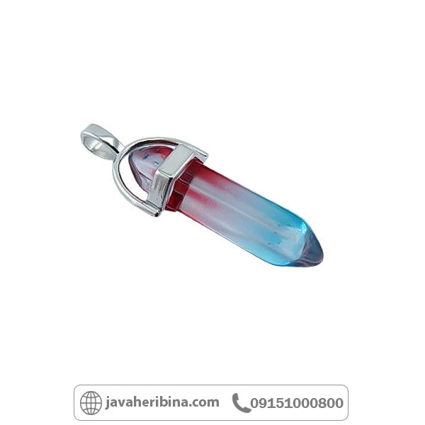 گردنبند کوارتز رنگین کمان خوش رنگ _کد:34739