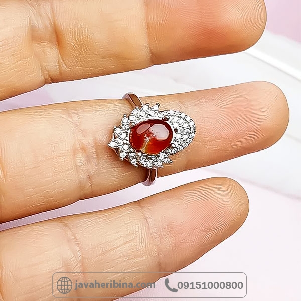سرویس عقیق یمنی سرخ جواهری _کد:34748