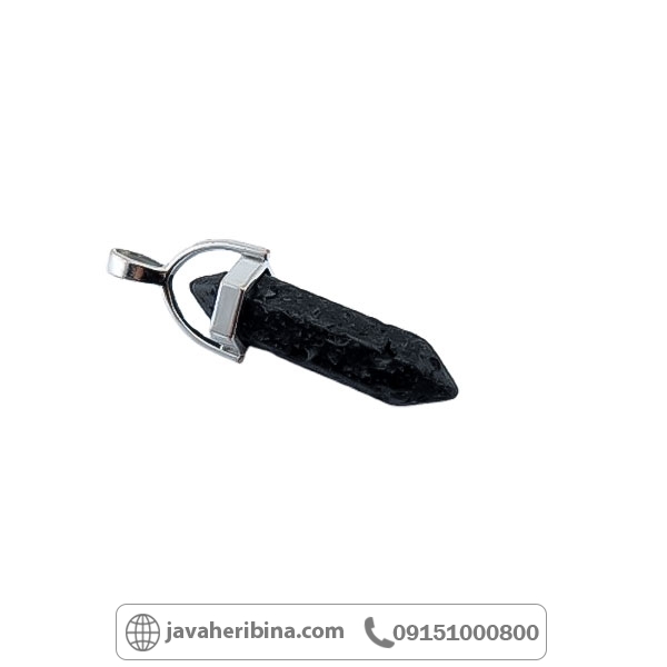 گردنبند سنگ لاوا یا آتشفشان _کد:34755