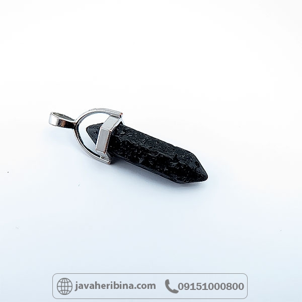 گردنبند سنگ لاوا یا آتشفشان _کد:34755