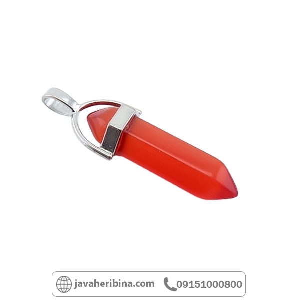 گردنبند چشم گربه قرمزخوش رنگ _کد:34765