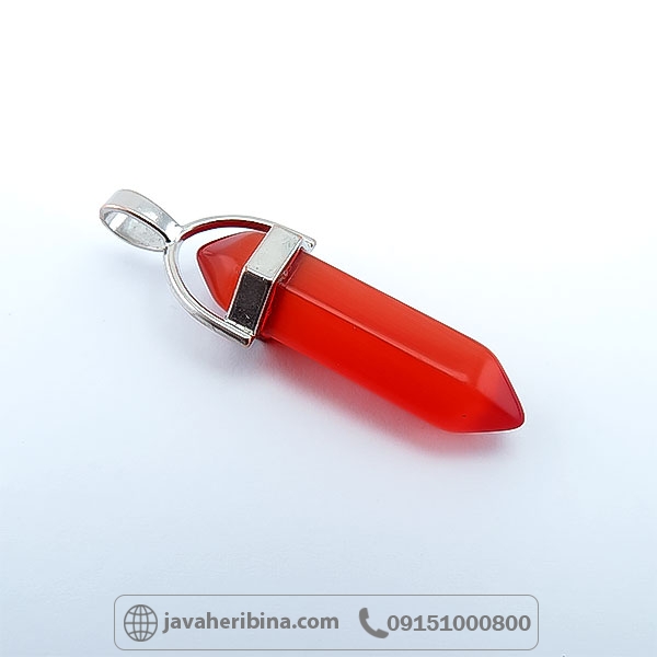 گردنبند چشم گربه قرمزخوش رنگ _کد:34765
