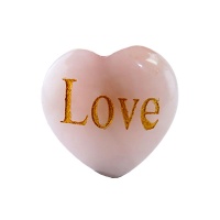 گردنبند رز کوارتز طرح قلب _کد:34785