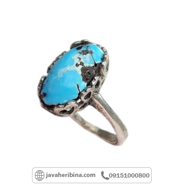 انگشتر فیروزه نیشابوری با حکاکی رب لاتدرنی فردا...جهت فرزند دارشدن _کد:34840