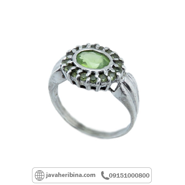 انگشتر زبرجد نقره زنانه قدمت دار _کد:34879