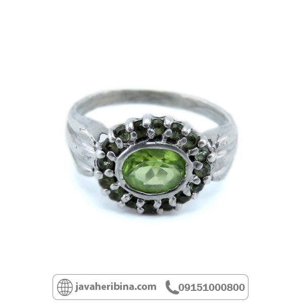 انگشتر زبرجد نقره زنانه قدمت دار _کد:34879
