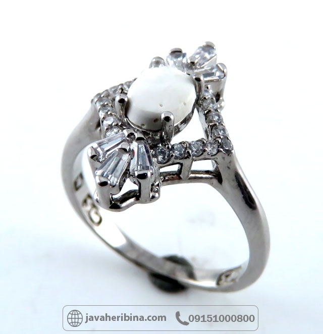 انگشتر خرمهره نقره زنانه _کد:34886