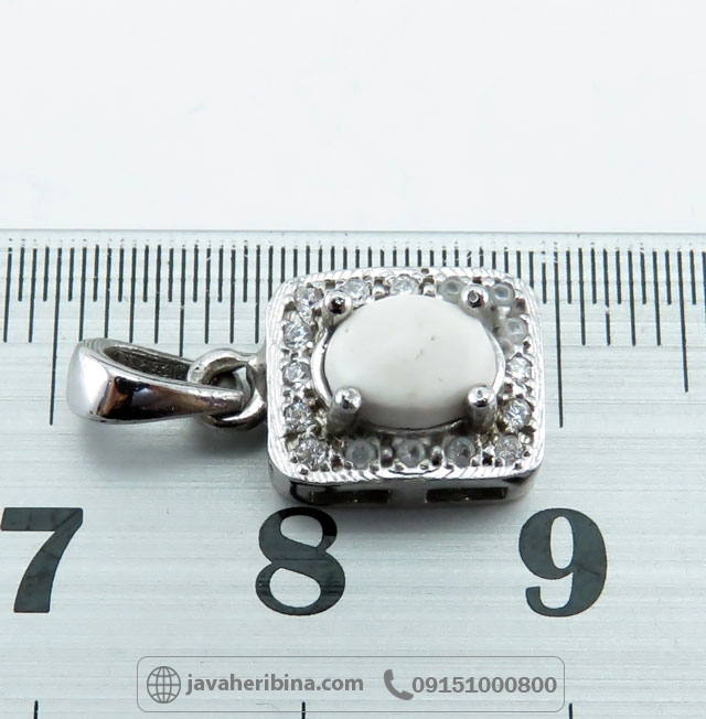 گردنبند خرمهره زنانه رودیوم ظریف و زیبا _کد:34887