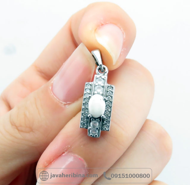 گردنبند خرمهره نقره زنانه بسیار زیبا _کد:34888