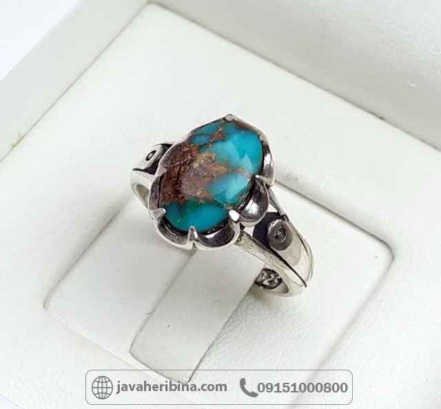 انگشتر فیروزه نیشابوری با حکاکی رب لاتذرنی فردا...جهت فرزند دار شدن_کد:34915