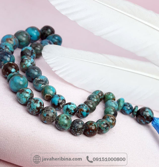 تسبیح فیروزه نیشابوری 33 دانه درشت _کد:34958