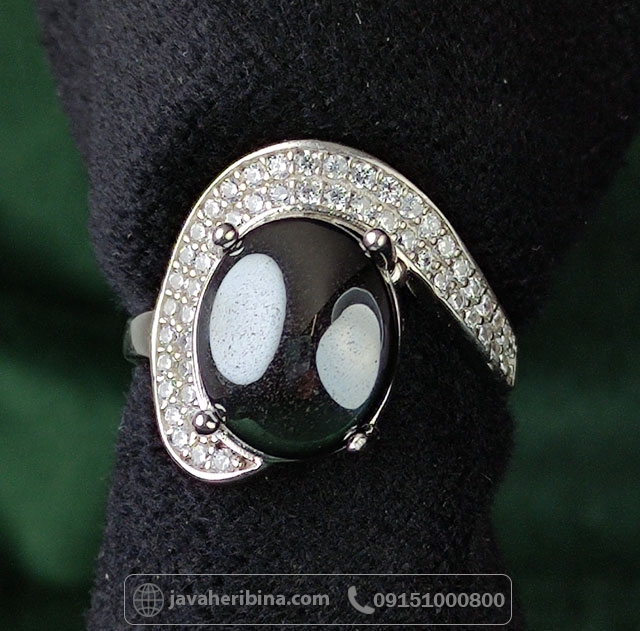 انگشتر حدید نقره زنانه زیبا _کد:34995