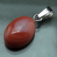 گردنبند عقیق باباقوری خوش رنگ و زیبا _کد:35068