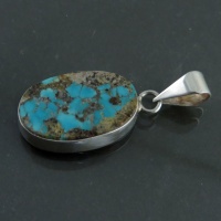 گردنبند فیروزه نیشابوری خوش رنگ و زیبا _کد:35073