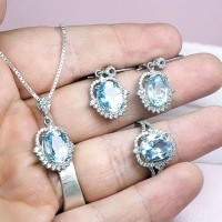 سرویس توپاز نقره زنانه زیبا _کد:35122