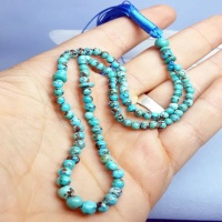 تسبیح فیروزه نیشابوری 101 دانه خووش رنگ _کد:35261