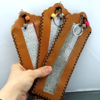 دعا و حرز کتیبه چرمی حرز امام جواد تحریر شده روی پوست آهو _کد:35268