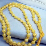 تسبیح کهربا پودری 101 دانه خوش رنگ