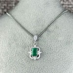 زامبیا نقره زنانه رودیوم بدون زنجیر _کد:35481