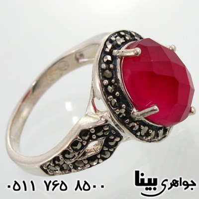 انگشتر یاقوت سرخ و حدید بنیتا زنانه