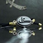 دستبند عقیق سیاه (اونیکس) با قاب نقره دست ساز با حکاکی علی