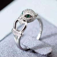 انگشتر نقره زنانه رودیوم طرح پلنگ _کد:35660