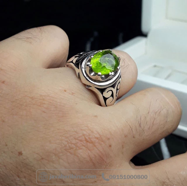 انگشتر زبرجد دست ساز فاخر خاص _کد:35690
