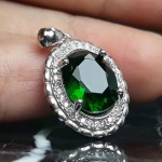 طرح زمرد با روکش رودیوم _کد:35713