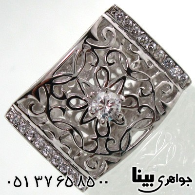 انگشتر ابسیدین طرح ایتالیایی زنانه درشت یک