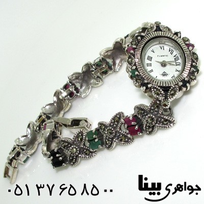 ساعت چند جواهر طرح شکوفه زنانه